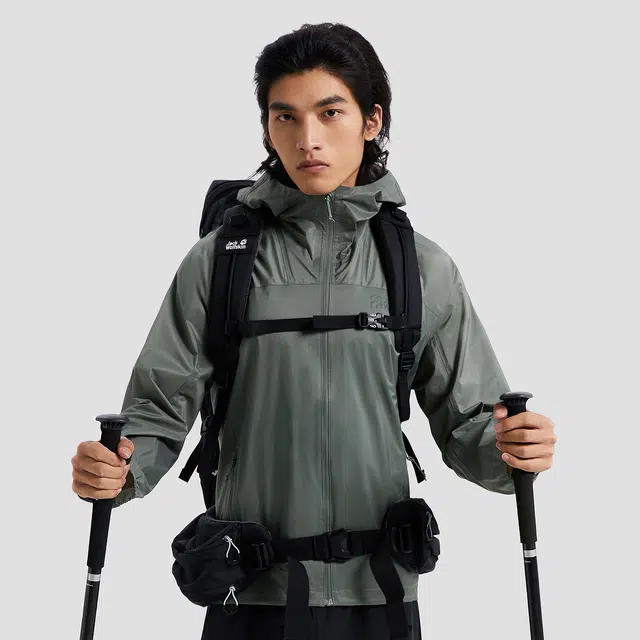 Jack Wolfskin Lightweight Hiking Series Black Softshell Jacket