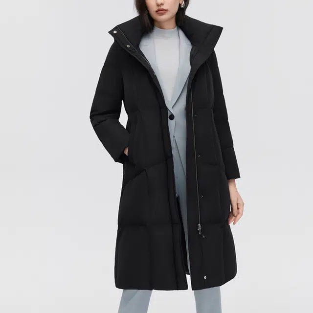 波司登 商务连帽宽松保暖防泼水长袖羽绒服 女款