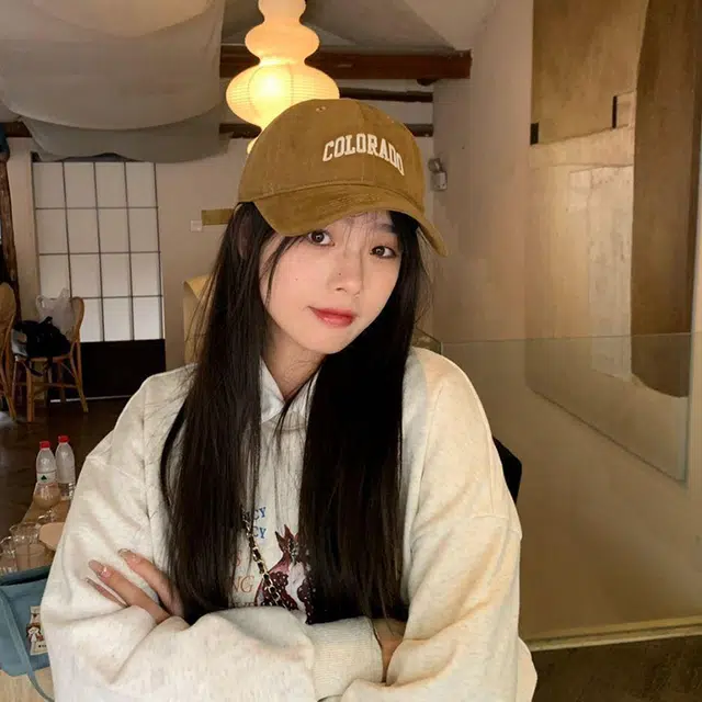 零界 百搭简约刺绣高品质磨毛质感软顶 好运 涤纶 鸭舌帽 男女同款情侣款