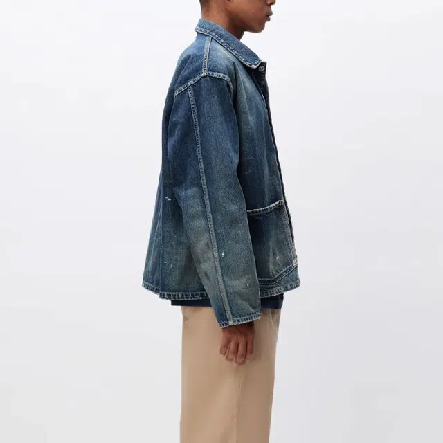 NEIGHBORHOOD WASHED SHORT COVERALL JACKET