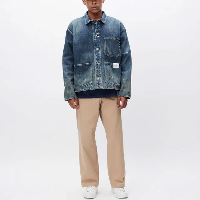 NEIGHBORHOOD WASHED SHORT COVERALL JACKET