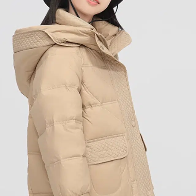 鸭鸭 童装 纯色简约加厚宽松休闲羽绒服 儿童款