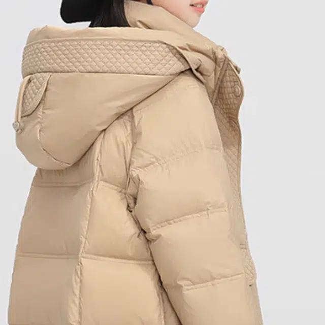 鸭鸭 童装 纯色简约加厚宽松休闲羽绒服 儿童款