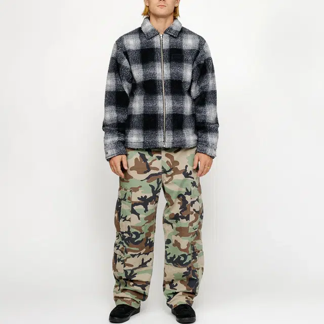 Stussy ZIP SHERPA SHADOW PLAID