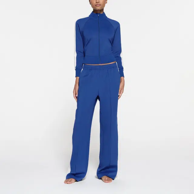SKIMS TRACK STRAIGHT LEG PANT COBALT
