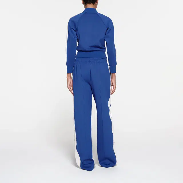 SKIMS TRACK ZIP UP JACKET COBALT