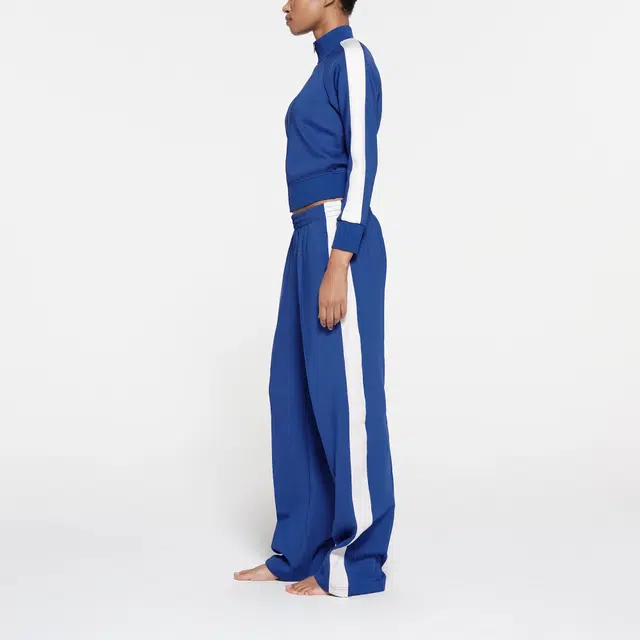 SKIMS TRACK STRAIGHT LEG PANT COBALT