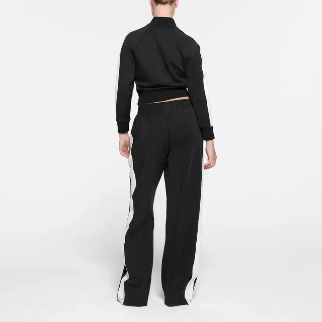 SKIMS TRACK ZIP UP JACKET ONYX