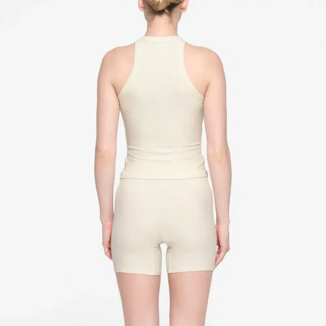 SKIMS SOFT LOUNGE HIGH NECK TANK BONE
