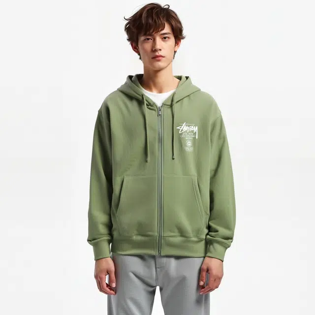 Stussy World Tour Zip Hoodie