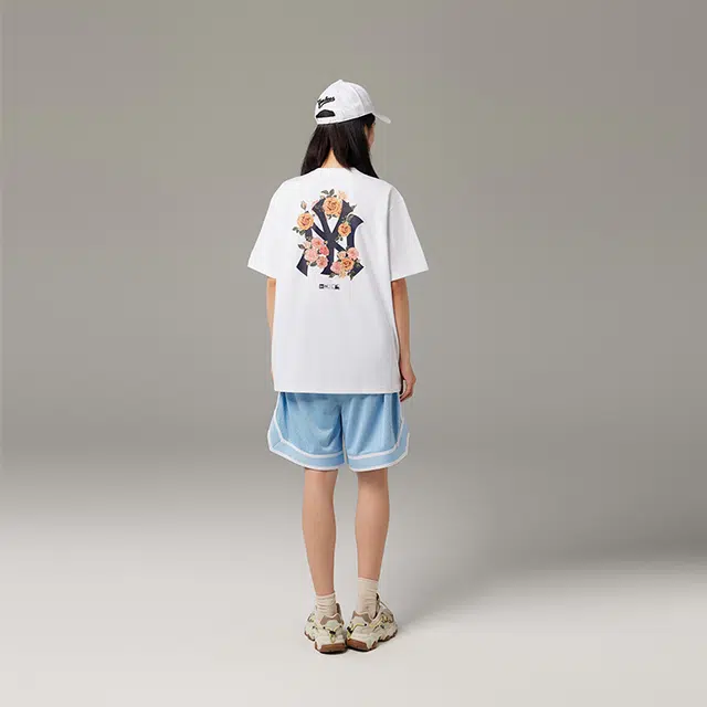 New Era x MLB SS24 Floral Logo T-Shirt White