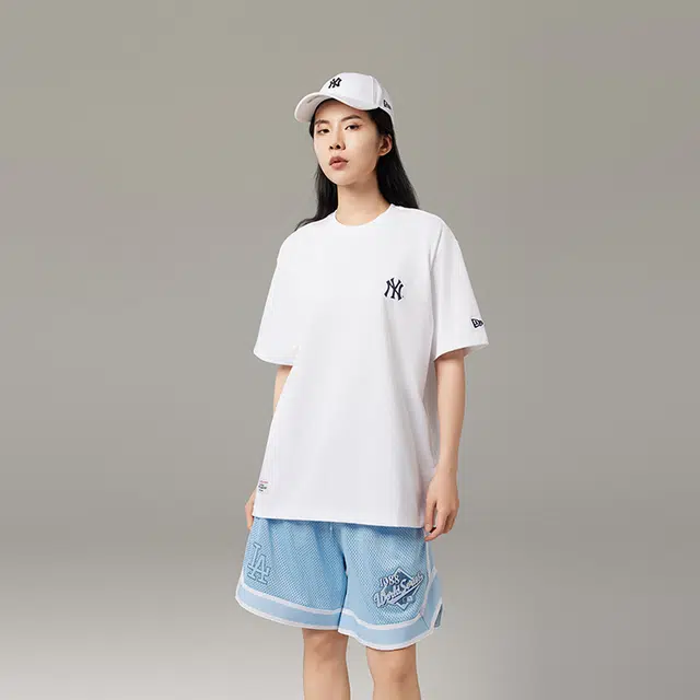 New Era x MLB SS24 Floral Logo T-Shirt White