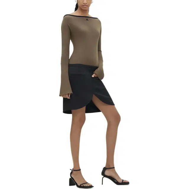 COURREGES SS24 T Camouflage Green