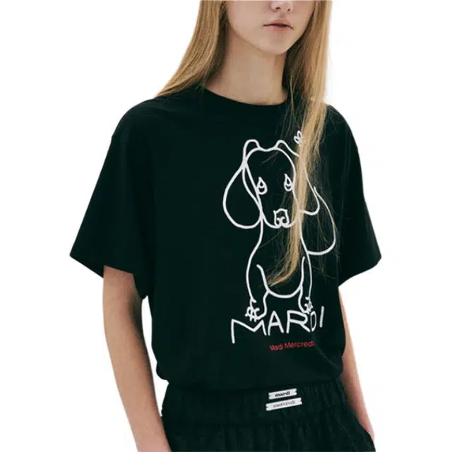MARDI MERCREDI SS25 TSHIRT DDANJI CH.02_BLACK WHITE T