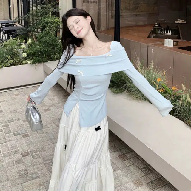 珠蒂美 法式简约气质长袖时尚裙装套装 女款