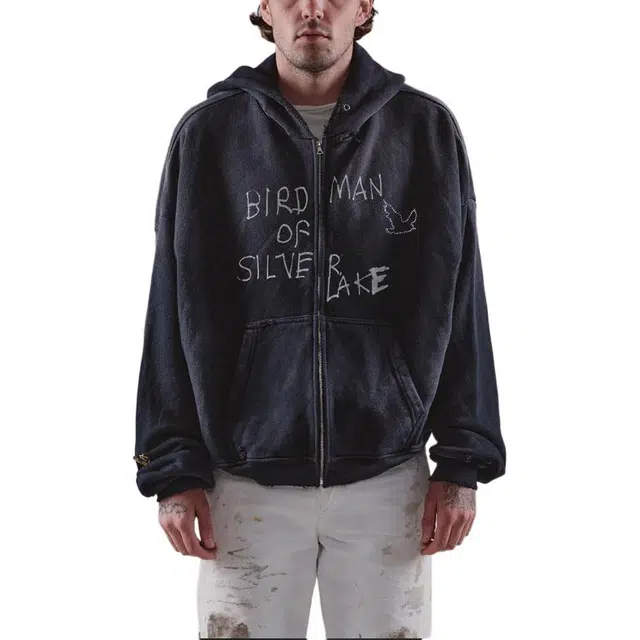 Paly Hollywood SS25 BIRDMAN OF SILVER LAKE ZIP HOODED SWEATSHIRT