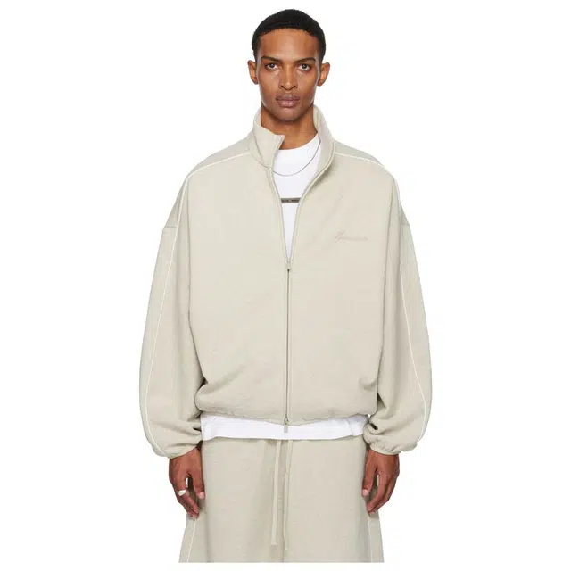 Fear of God Essentials SS25 25 PRING DROP1 MODERN FIT FLEECE TRACK J HEATHER STONE ESSENTIALS FEAR OF GOD
