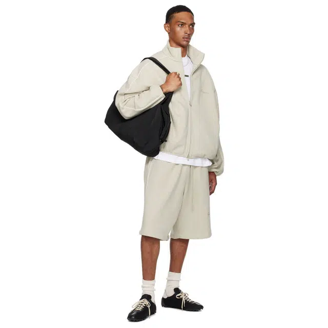 Fear of God Essentials SS25 25 PRING DROP1 MODERN FIT FLEECE TRACK J HEATHER STONE ESSENTIALS FEAR OF GOD