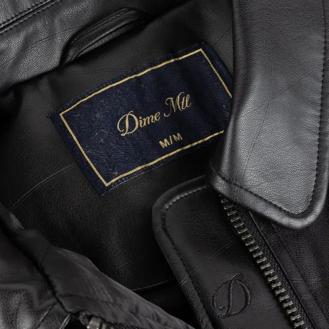 Dime MTL FW25 Embossed Leather Jacket
