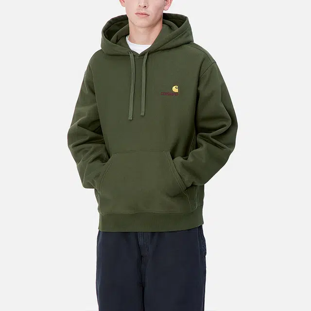 Carhartt WIP American Script FW24 Hoodie Green