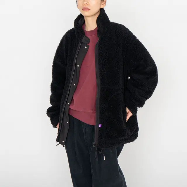 nanamica x THE NORTH FACE PURPLE LABEL Wool Boa Field Reversible Jacket