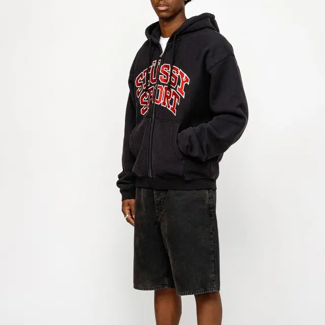 Stussy SS24 SPORT ZIP HOODIE logo