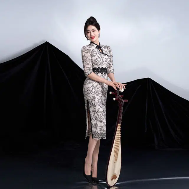 四美子 新中式小个子长袖旗袍 女款