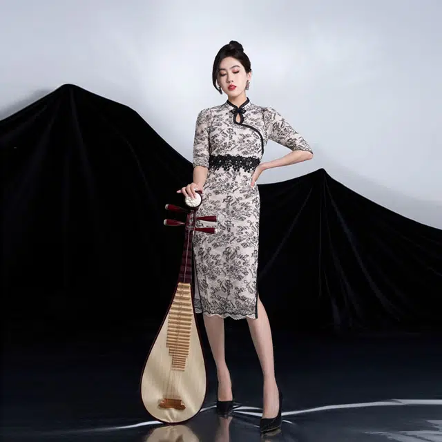四美子 新中式小个子长袖旗袍 女款