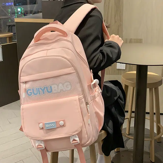 恒源祥 韩系高颜值上课简约百搭大容量 尼龙 背包书包双肩包 女款 多色