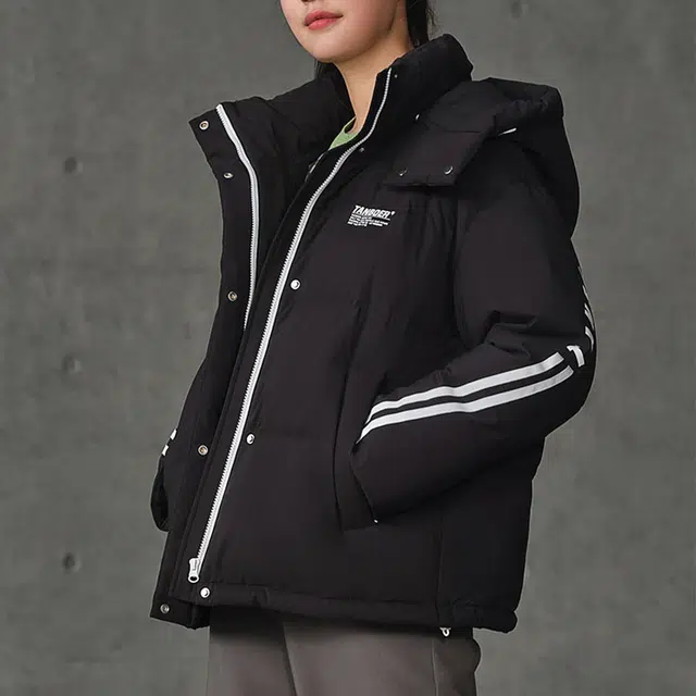 坦博尔 休闲纯色保暖外套羽绒服 女款