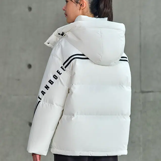 坦博尔 休闲纯色保暖外套羽绒服 女款