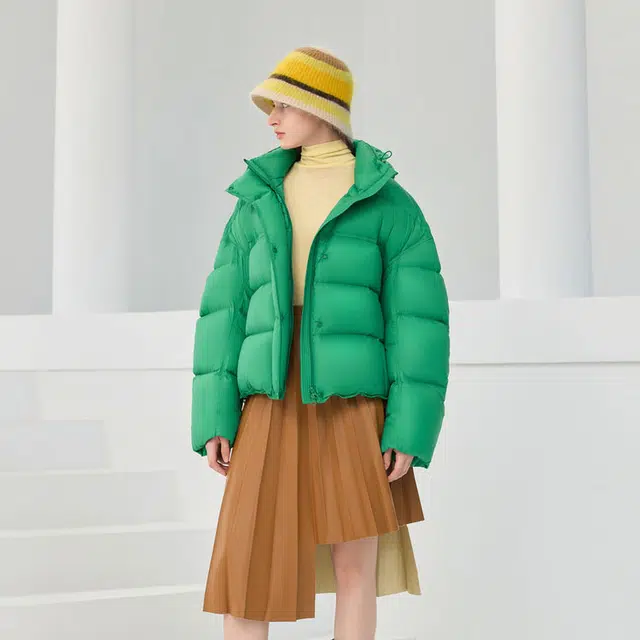 波司登 保暖加厚大廓型连帽短款羽绒服 女款