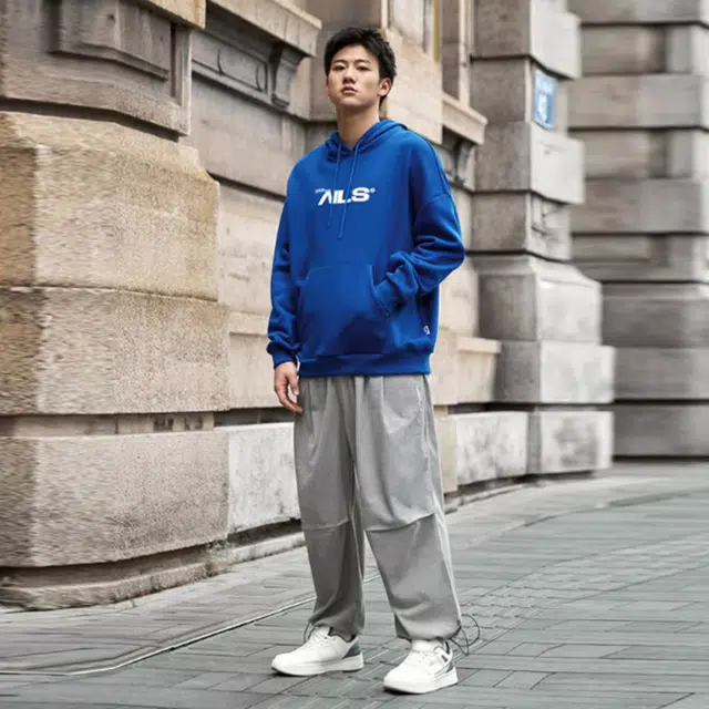 乔丹 运动连帽卫衣 男女同款 活力蓝