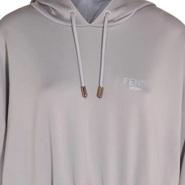 Fendi SS23 Letter Print Hoodie Brown