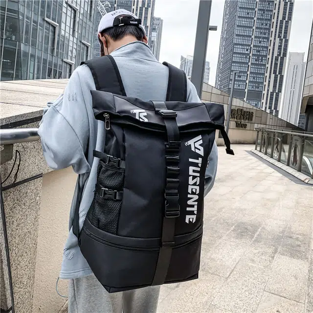 彤彤兔 休闲百搭大容量 牛津布 双肩包 常规 男女同款情侣款 黑色/红色/浅灰色/深灰色