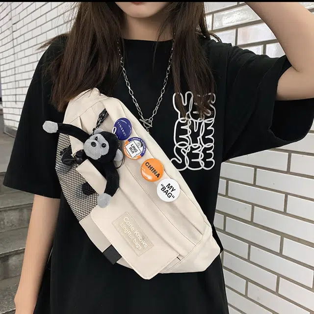 恒源祥 时尚简约外出轻便随身 尼龙 斜挎包 男女同款情侣款 多色