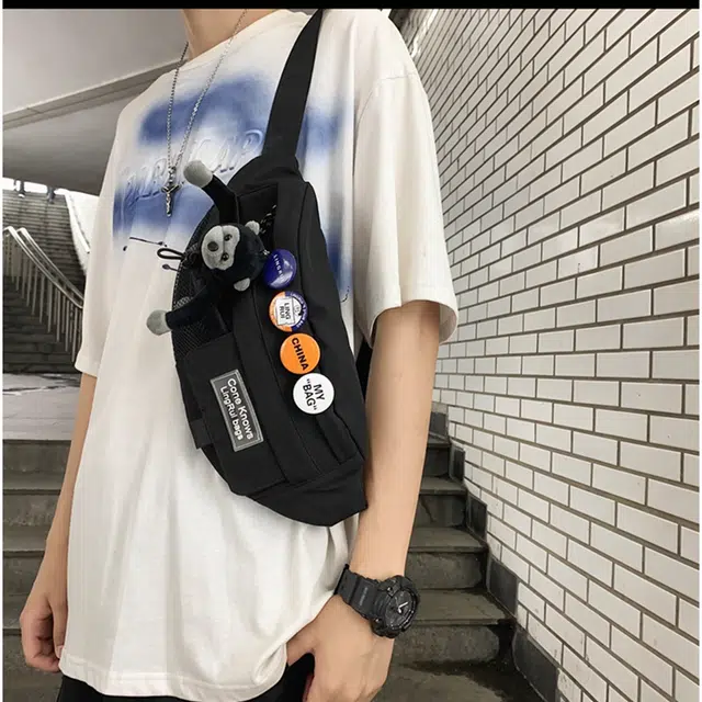 恒源祥 时尚简约外出轻便随身 尼龙 斜挎包 男女同款情侣款 多色