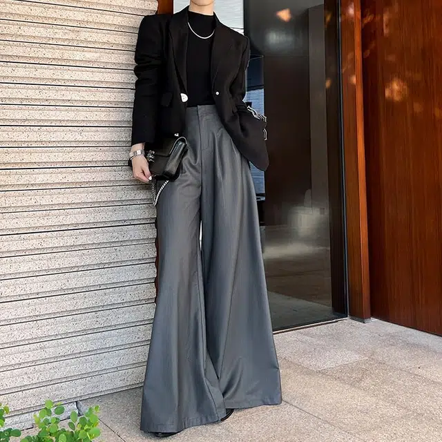 美洋 新款纯色气质休闲西装 女款 黑色