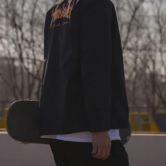 Thrasher Flame Tang Suit Jacket Logo