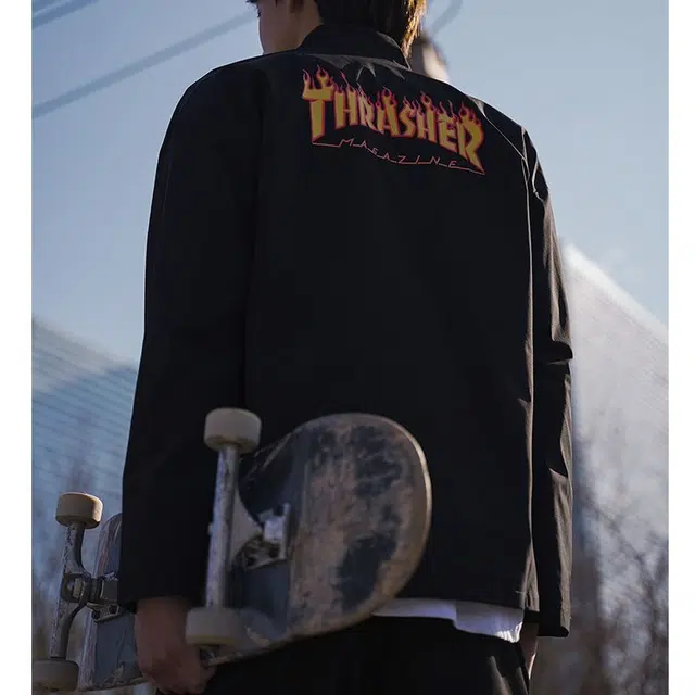 Thrasher Flame Tang Suit Jacket Logo