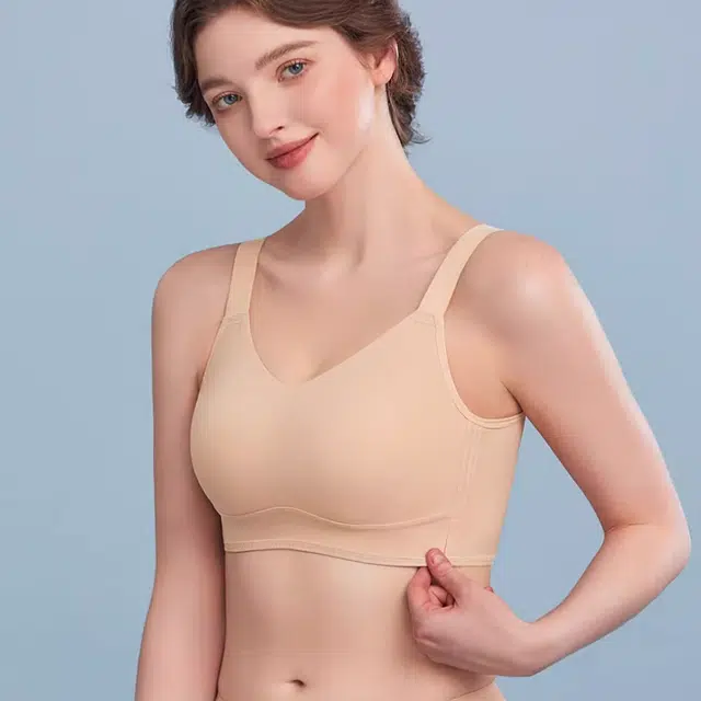 千奈美 无痕束胸运动收副乳防下垂无钢圈缩胸薄款文胸