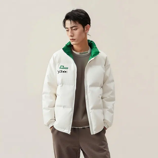 雅鹿优选 防跑绒纯色轻盈舒适羽绒服 男款