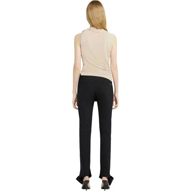 COURREGES SS25 OVERSKIRT PANTS BLACK