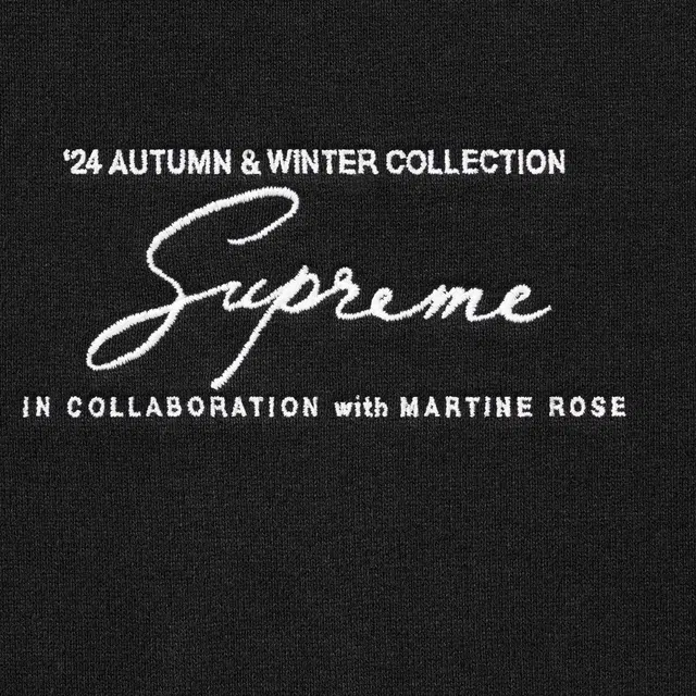 Supreme x Martine rose FW24 WEEK4 Hooded Sweatshirt logo