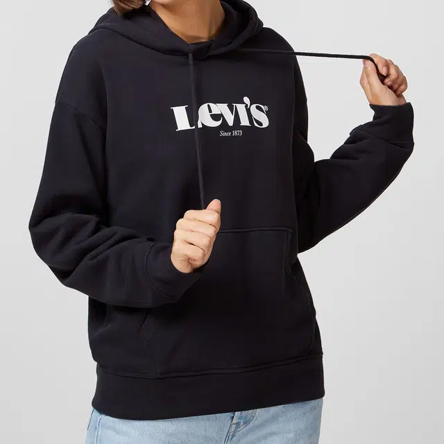 Levis Logo Hoodie Black