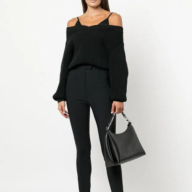 Alexander Wang SS22 Satin Strap Sweater