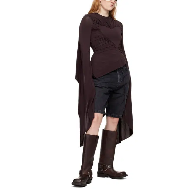 Acne Studios SS24 Asymmetric Draped Top T