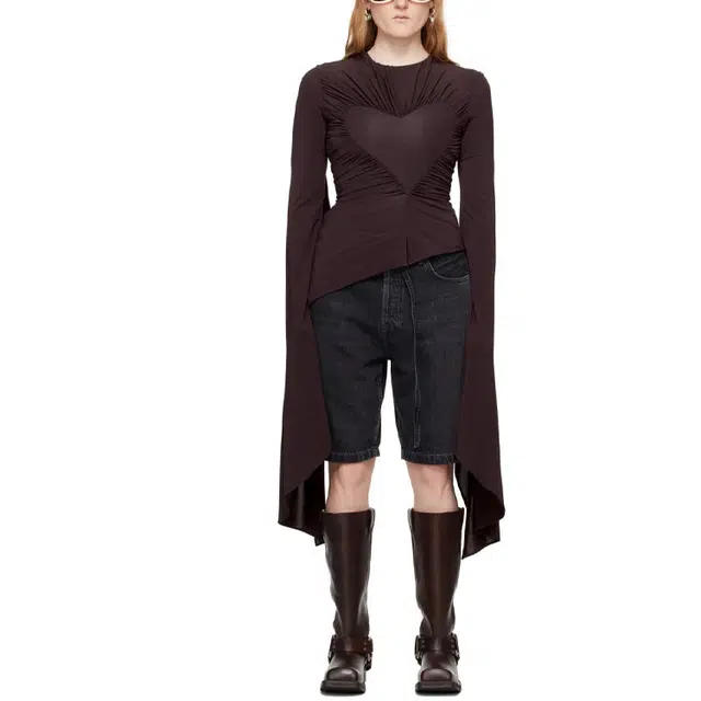 Acne Studios SS24 Asymmetric Draped Top T