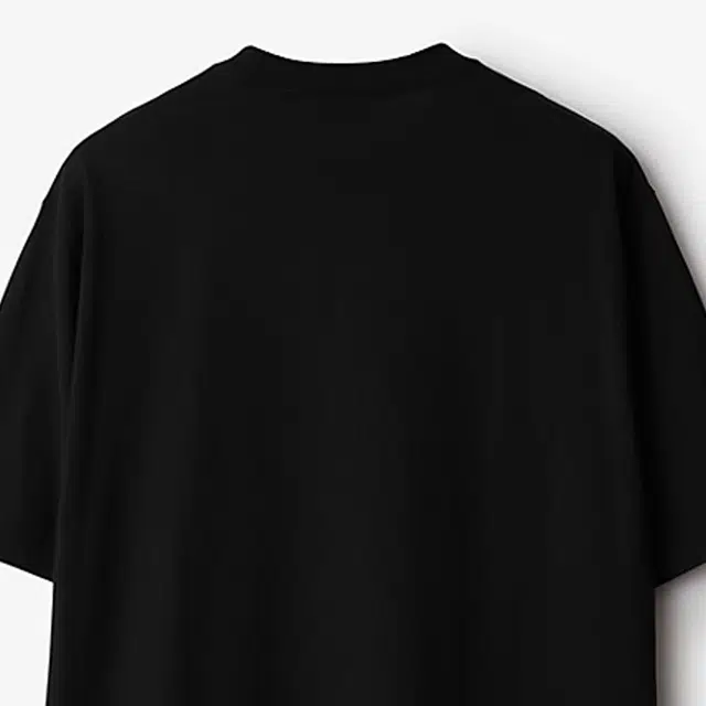 Burberry SS24 Striped Applique Crewneck T-Shirt Black