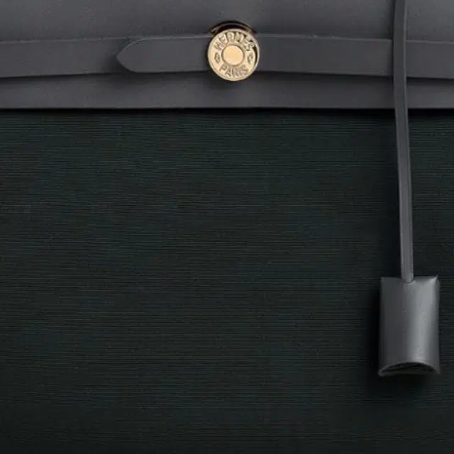 HERMES Herbag Zip 31 Bag Officier Vert cyprsArdoise